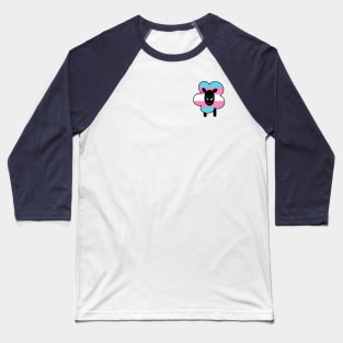 Proud Trans Rainbow Sheep Baseball T-Shirt